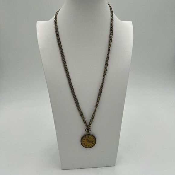 Disney Jewelry - Disney Alice in Wonderland Steampunk Watch Necklace- Antique Gold/Bronze